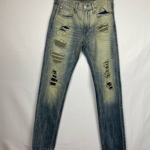 American Eagle Outfitters Men's Slim Straight Jeans - Distressed 30X36